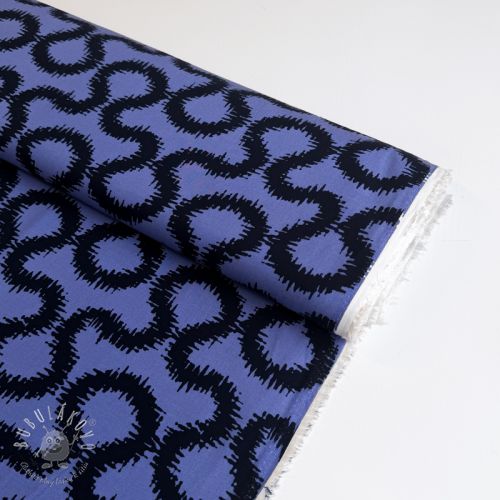 Viskóza STRETCH Abstract blue