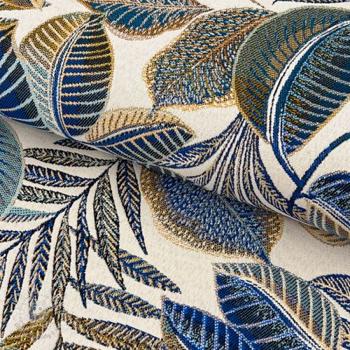 Dekoračná látka jacquard Cacao allover bleu