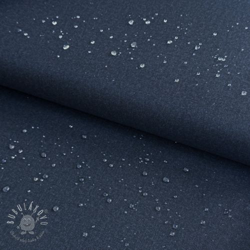 Látka na pršiplášť DENIM navy