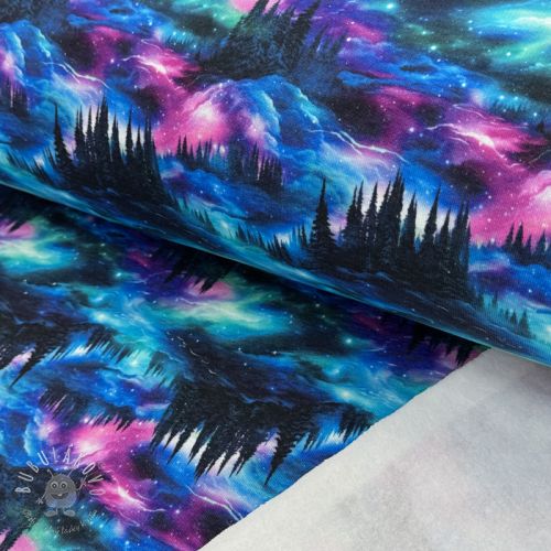 Teplákovina počesaná JOGGING In the night design B digital print