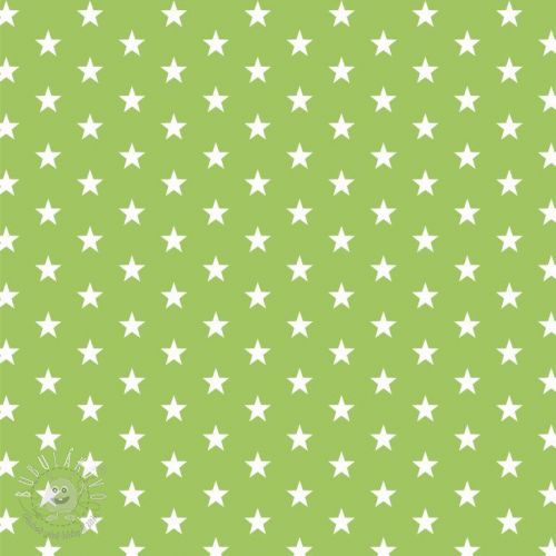 Bavlnená látka Petit stars lime