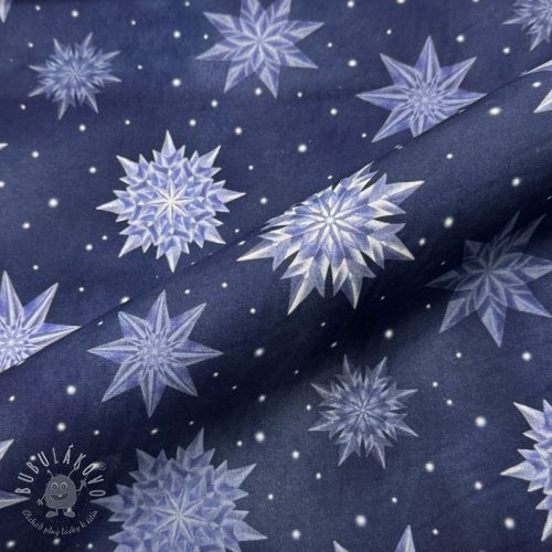 Bavlnená látka Ice Star Frozen