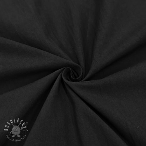 Bavlnená látka WASHED black