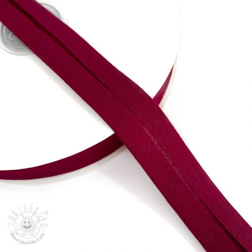 Lemovací prúžok bavlna bordeaux Lemovací prúžok bavlna bordeaux