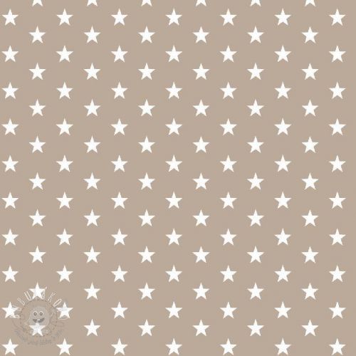 Bavlnená látka Petit stars sand