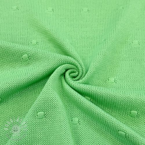 Svetrovina BIG KNIT DOT grass green Svetrovina BIG KNIT DOT grass green