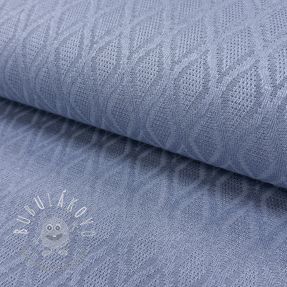 Pletenina jacquard Diamond baby blue