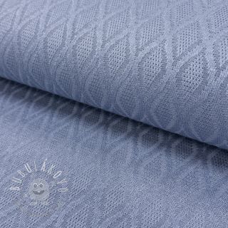 Pletenina jacquard Diamond baby blue