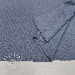 Pletenina jacquard Diamond baby blue