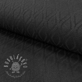 Pletenina jacquard Diamond black
