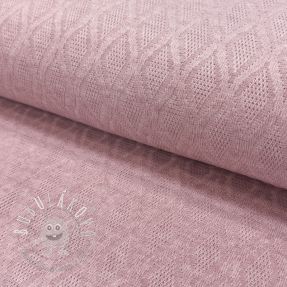 Pletenina jacquard Diamond light pink