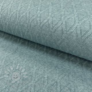 Pletenina jacquard Diamond ocean blue