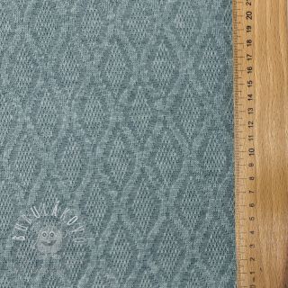 Pletenina jacquard Diamond ocean blue