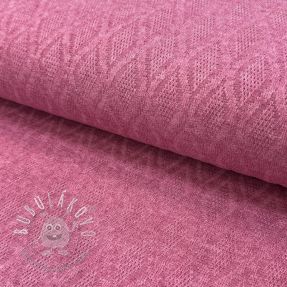Pletenina jacquard Diamond pink