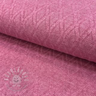 Pletenina jacquard Diamond pink