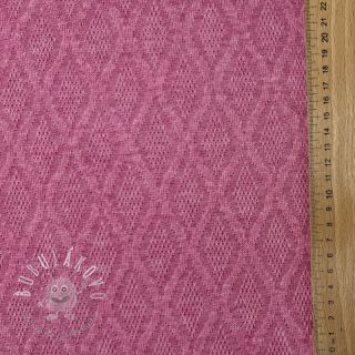 Pletenina jacquard Diamond pink