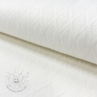 Pletenina jacquard Diamond off white