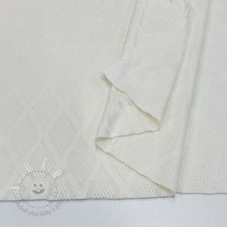 Pletenina jacquard Diamond off white