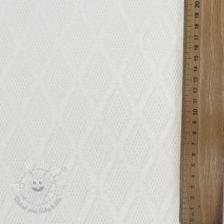 Pletenina jacquard Diamond off white