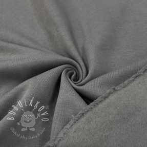 Teplákovina počesaná dark grey