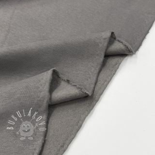 Teplákovina počesaná dark grey