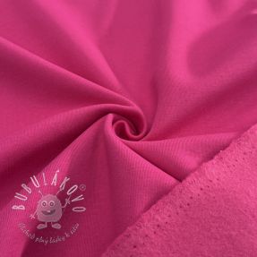 Teplákovina počesaná magenta