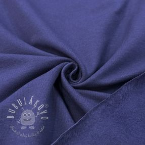 Teplákovina počesaná midnight blue
