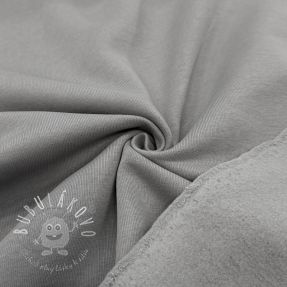 Teplákovina počesaná mouse grey