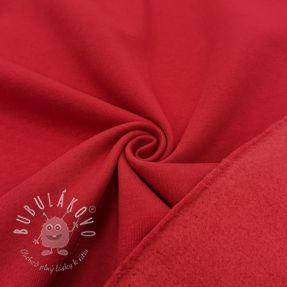 Teplákovina počesaná dark red