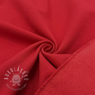 Teplákovina počesaná dark red