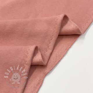 Teplákovina počesaná faded coral