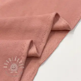 Teplákovina počesaná faded coral