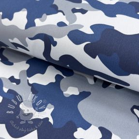 JEANS DENIM STRETCH Camouflage blue