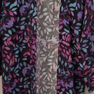 Viskóza RADIANCE Barbara black digital print