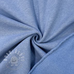 Teplákovina počesaná MELANGE light jeans