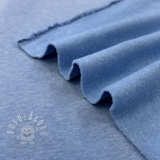 Teplákovina počesaná MELANGE light jeans