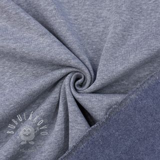 Teplákovina počesaná MELANGE jeans