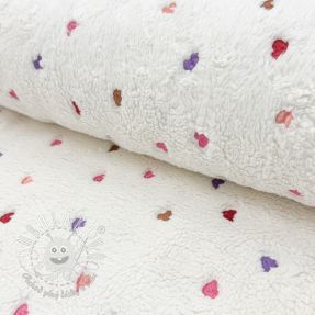 Kabátovina TEDDY Tossed hearts multi