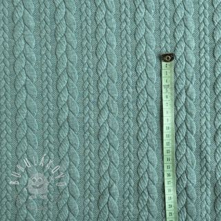 Pletenina jacquard Cably dark green