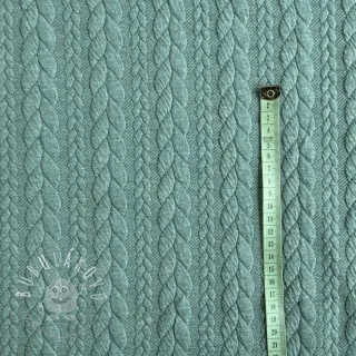 Pletenina jacquard Cably dark green