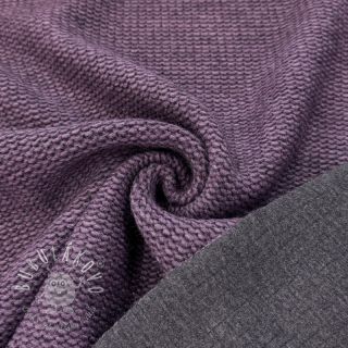 Kabátovina DOUBLE FACE WITH JERSEY violet