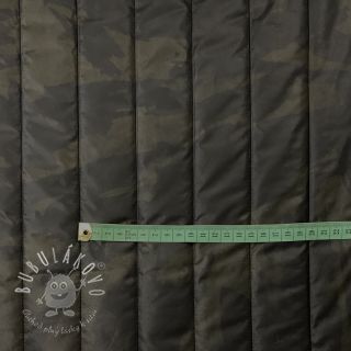 Prešívaná látka Camouflage army green