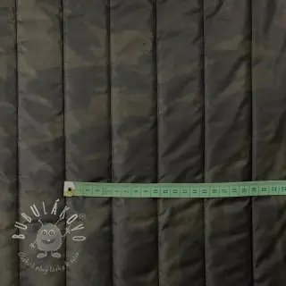Prešívaná látka Camouflage army green