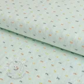 Bavlnená látka DOBBY Patch light mint
