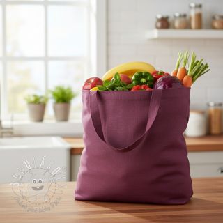 Ľan predpraný wine red