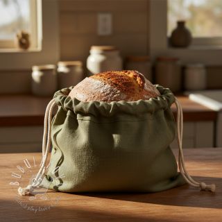 Ľan predpraný dark moss green