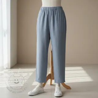 Ľan predpraný STONEWASHED PREMIUM cloud blue