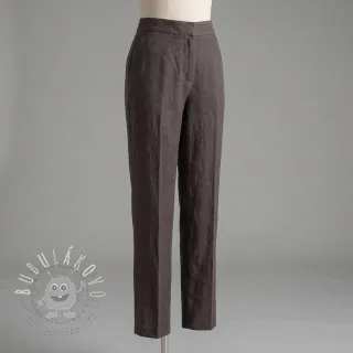 Ľan predpraný STONEWASHED PREMIUM mocha