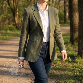 Ľan predpraný STONEWASHED PREMIUM camo green