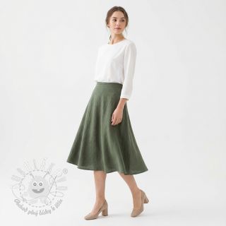 Ľan predpraný STONEWASHED PREMIUM camo green